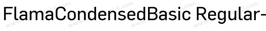 FlamaCondensedBasic Regular字体转换